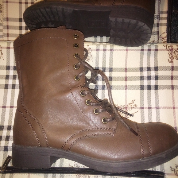 Women's Brash Combat Boots Size 8 - Picture 4 of 8